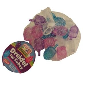 Dreidel Reusable Ice Cubes 20 Hanukkah Chanukah New Kosher Look